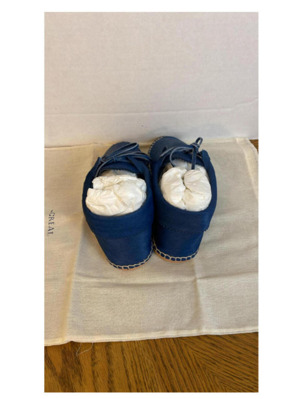The GREAT Canyon Leather Moccasin in River, $395 NEW, Size 6.5 M14 - Picture 3 of 5